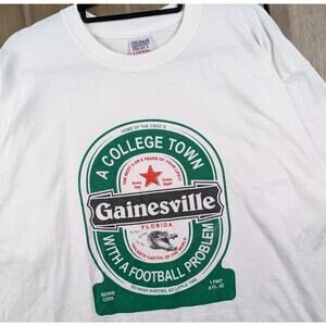 Gainesville Florida University Vintage Y2K Heineken Beer Parody T-shirt NCAA XL